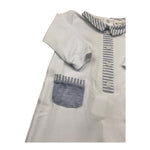 Lalalu' Tutina Manica Lunga Tinta Unita per Neonato TJL03P BIANCO LALALU' 