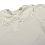 Lalalu' T-Shirt tinta unita con Colletto Bianco per Bambina TSL170PBJ BIANCO LALALU' 