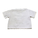 Lalalu' T-Shirt Tinta Unita Girocollo con Taschino per Bambina TSL80PB BIANCO LALALU' 