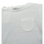 Lalalu' T-Shirt tinta unita Girocollo con Taschino Bianco per Neonata TSL80PBXX BIANCO LALALU' 