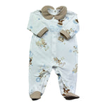 Le Bebe Tutina Manica Lunga Tinta Unita con Stampe per Neonato LBB5272 BIANCO LE BEBE 