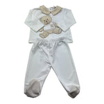 Le Bebe Completo 2 Pezzi Shirt-Ghettina per Neonato LBB5278 BIANCO LE BEBE 