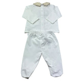 Le Bebe Completo 2 Pezzi Shirt-Ghettina per Neonato LBB5278 BIANCO LE BEBE 