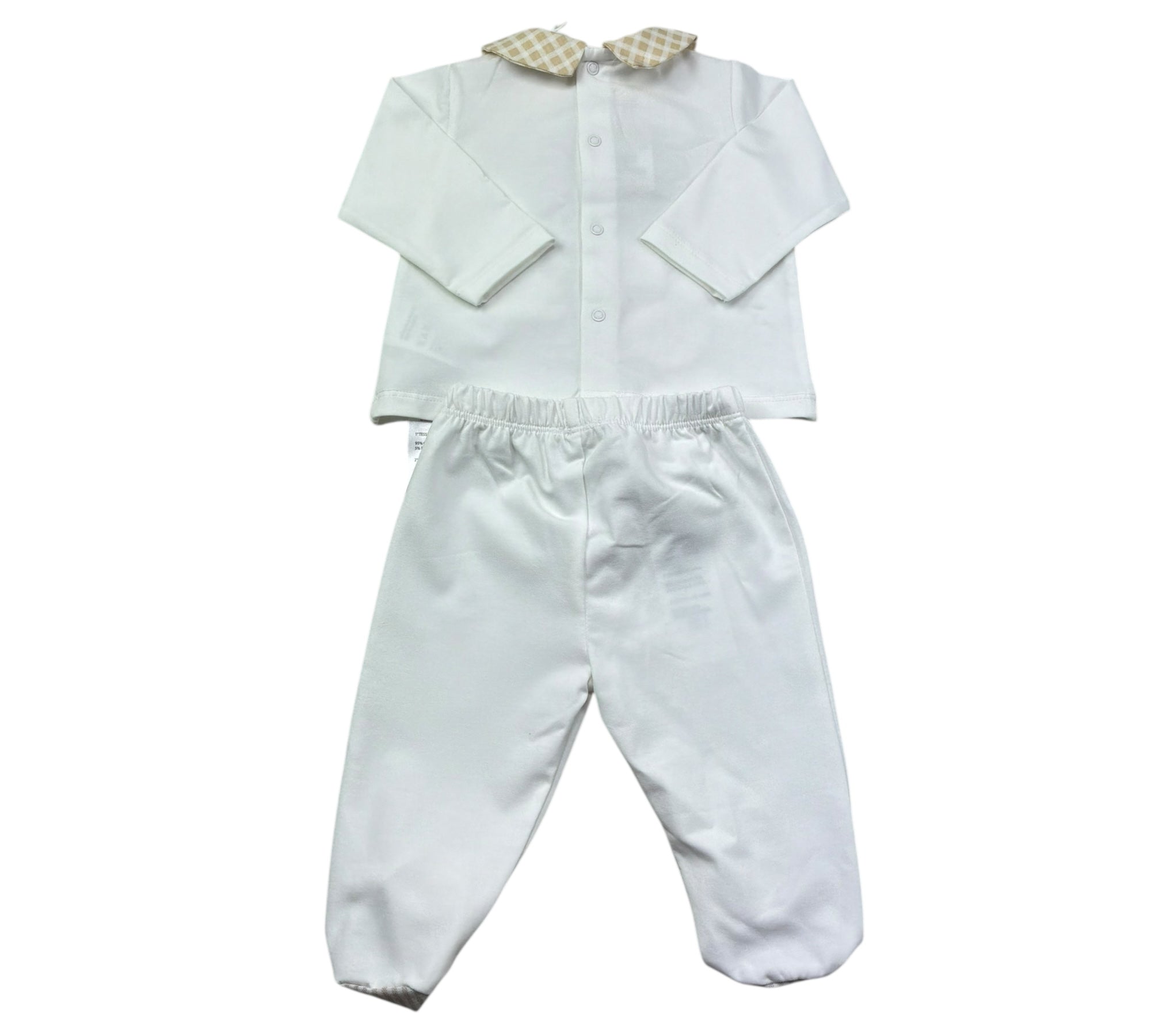 Le Bebe Completo 2 Pezzi Shirt-Ghettina per Neonato LBB5278 BIANCO LE BEBE 
