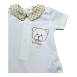 Le Bebe Body Mezza Manica Tinta Unita con Colletto per Neonato LBB5279 BIANCO LE BEBE 