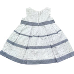 Le Bebe Abito Giromanica Tinta Unita con Ricami per Neonata LBG0692 BIANCO LE BEBE 
