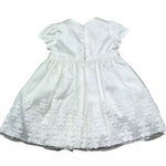 Le Bebe Abito Mezza Manica Tinta Unita con Fiocco per Neonata LBG0799 BIANCO LE BEBE 