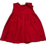 Le Bebe Abito Giromanica Tinta Unita con Fiocco per Bambina LBG0916J ROSSO LE BEBE 