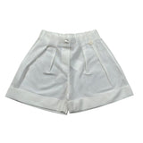 Le Bebe Bermuda Tinta Unita con Elastico In Vita per Neonato LBG5827 PANNA LE BEBE 