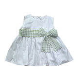 Le Bebe Camicia Giromanica Tinta Unita con Fiocco per Neonata LBG6240 BIANCO LE BEBE 