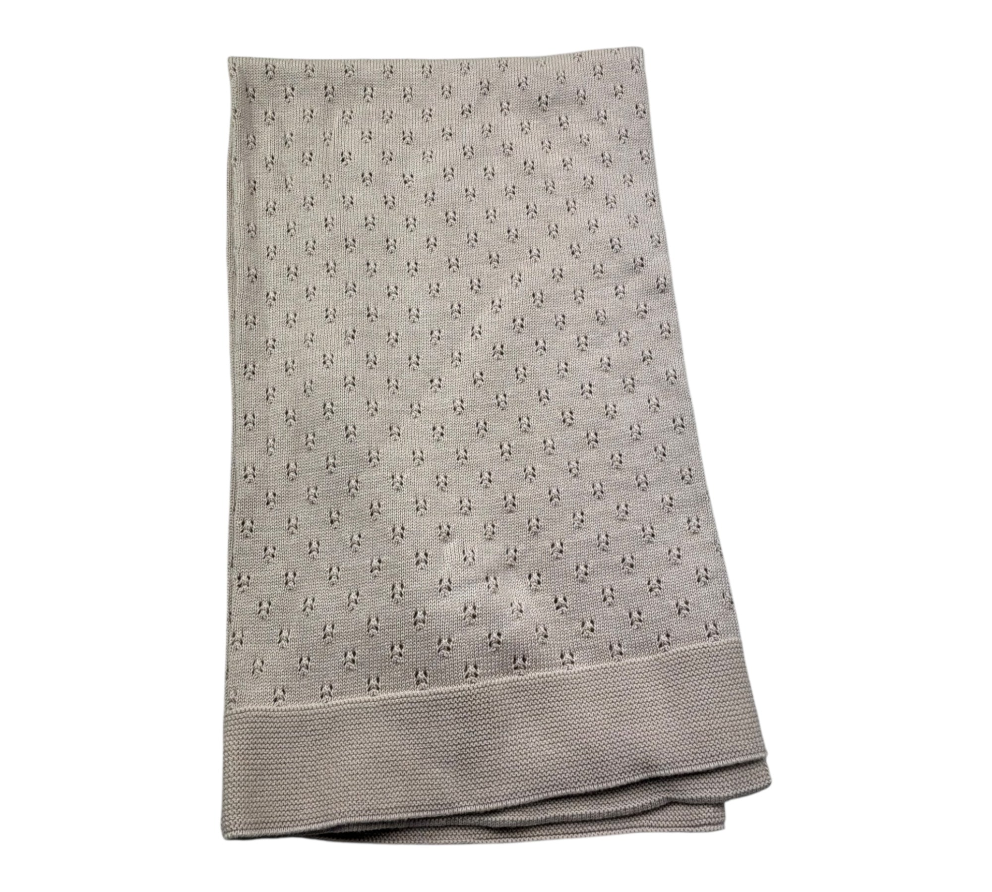 Le Bebe Coperta Tinta Unita Trafori per Neonato LBG6266 BEIGE LE BEBE 
