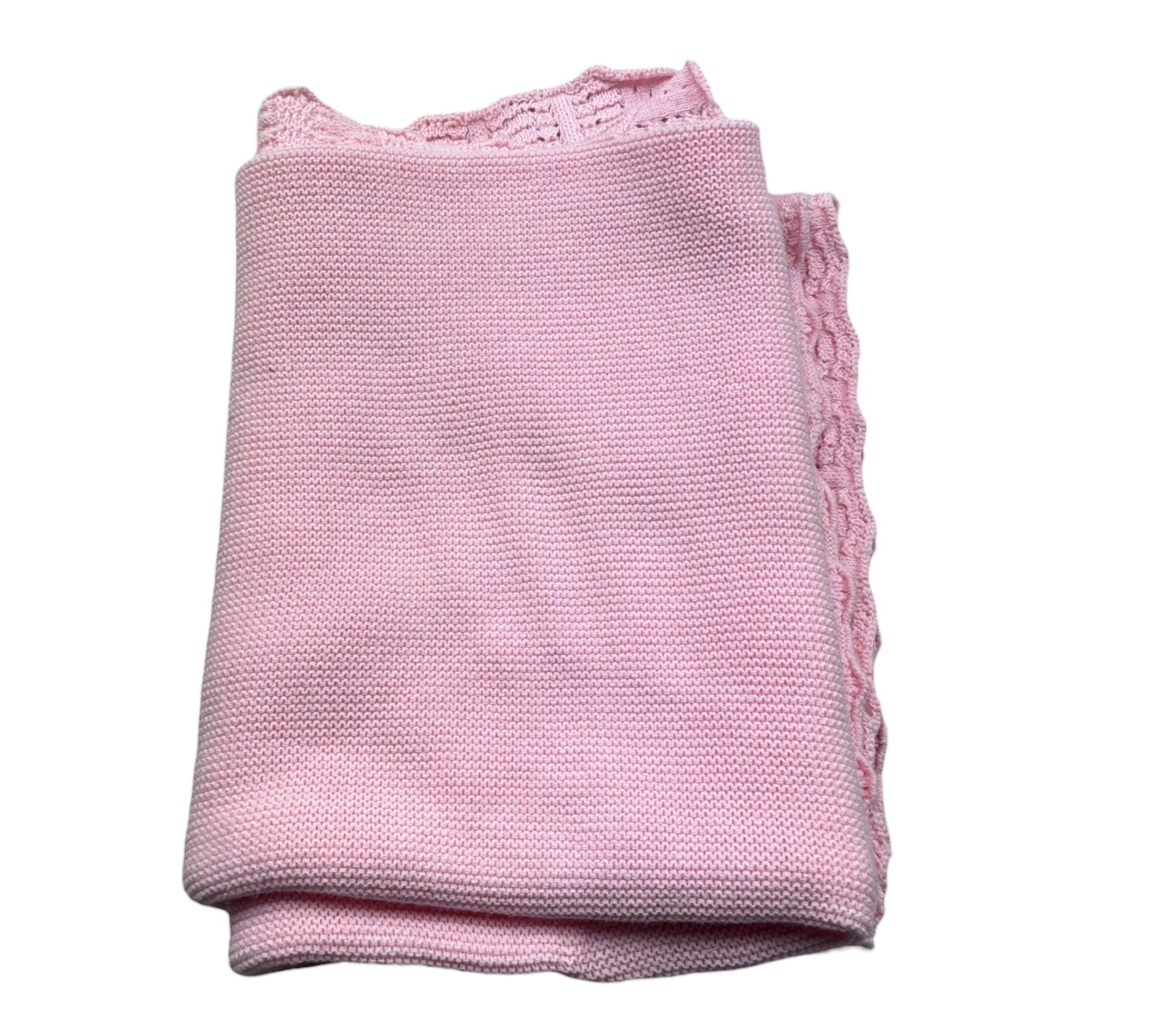 Le Bebe Coperta Tinta Unita con Ricami per Neonata LBG6280 ROSA LE BEBE 