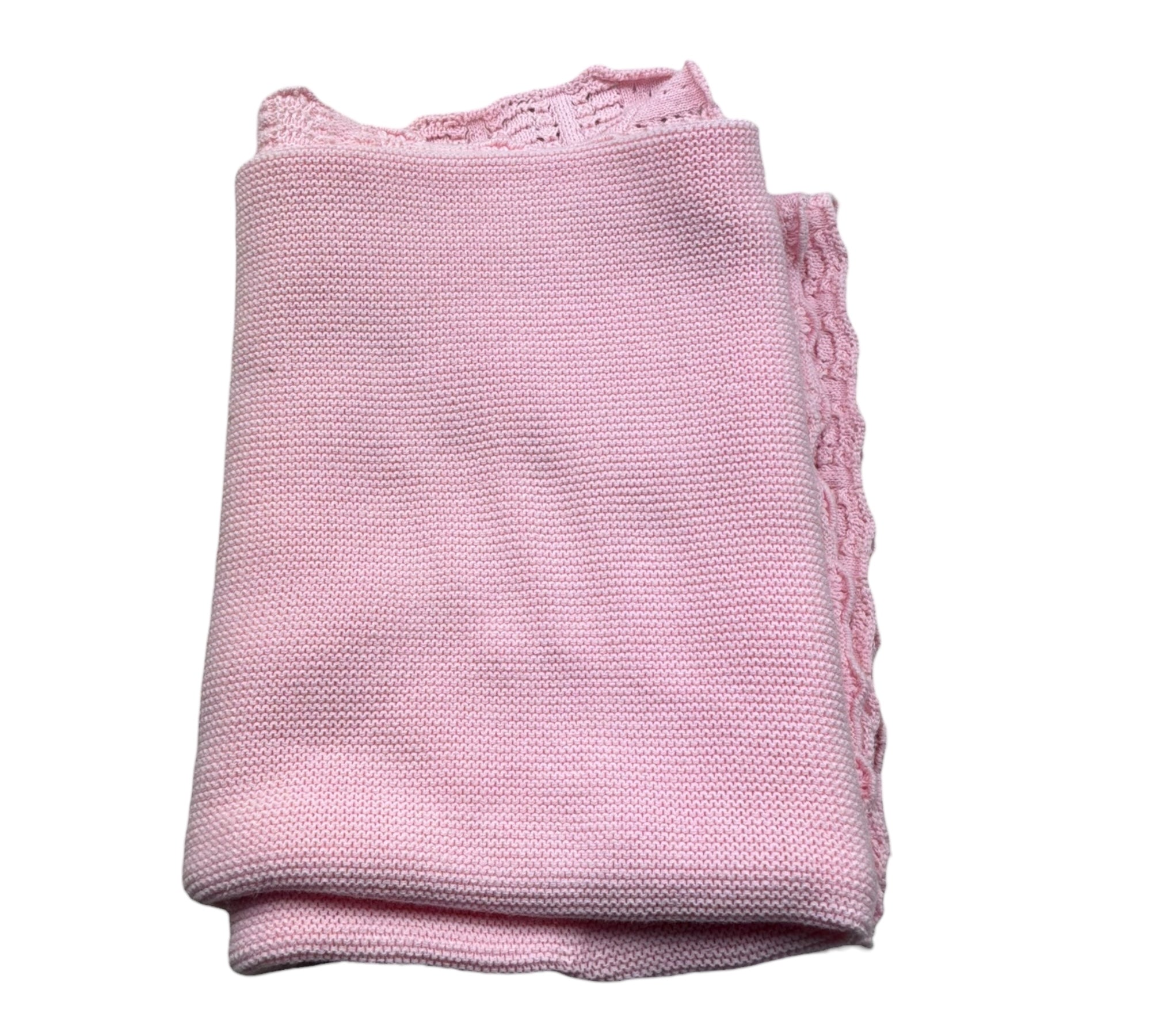Le Bebe Coperta Tinta Unita con Ricami per Neonata LBG6280 ROSA LE BEBE 