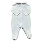 Le Bebe Tutina Manica Lunga Tinta Unita per Neonata LBG6284 BIANCO LE BEBE 