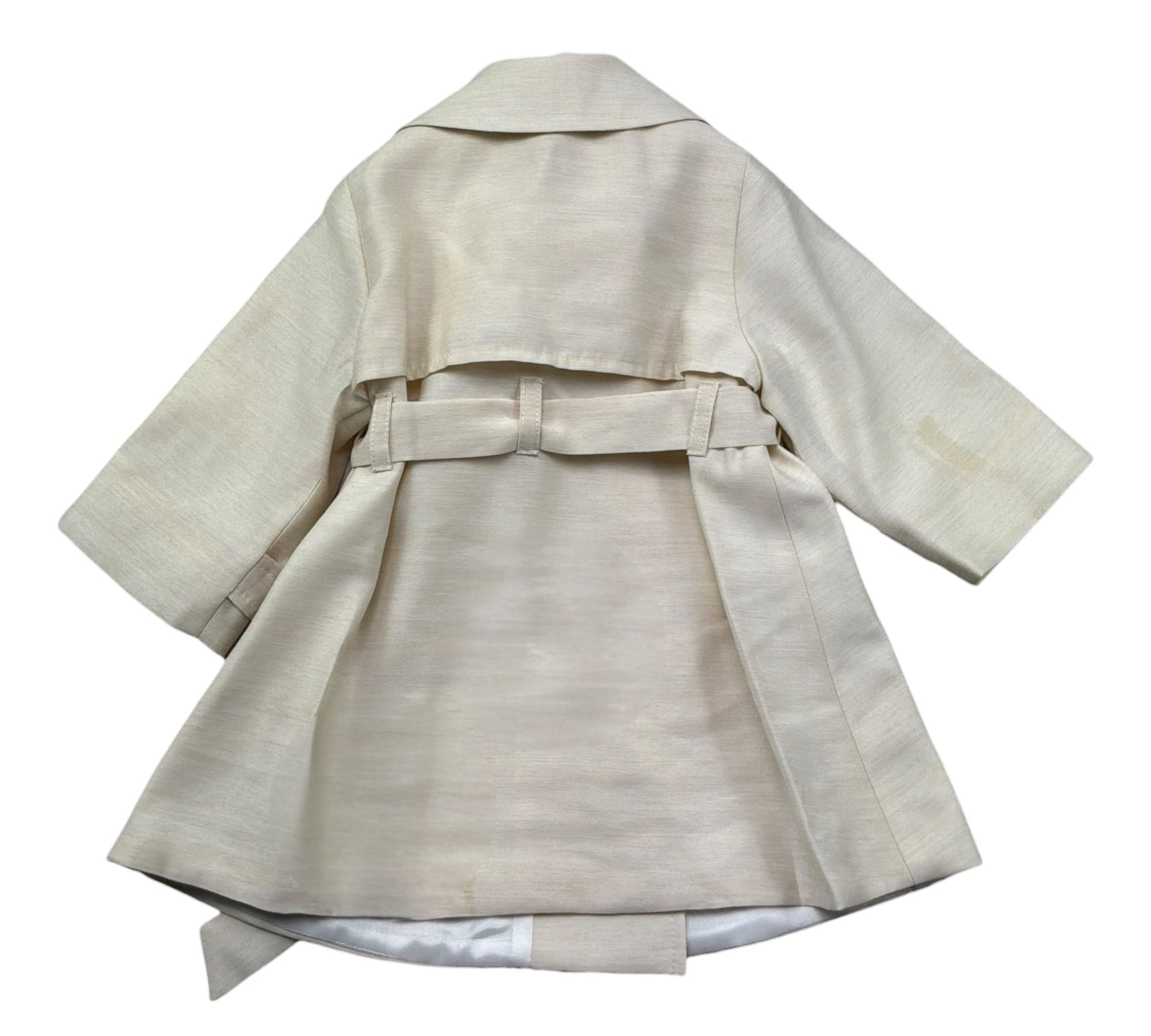 Le Bebe Cappotto Tinta Unita Doppiopetto per Neonata LBG6329 BEIGE LE BEBE 