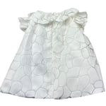 Le Bebe Abito Mezza Manica Tinta Unita con Colletto per Neonata LBG6386 BIANCO LE BEBE 