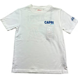 Saint Barth T-Shirt Girocollo Tinta Unita con Stampa per Bambino PORTLAND BIANCO SAINT BARTH 