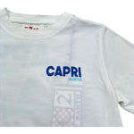 Saint Barth T-Shirt Girocollo Tinta Unita con Stampa per Bambino PORTLAND BIANCO SAINT BARTH 