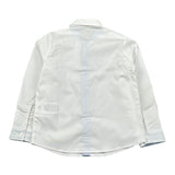Le Bebe' Camicia tinta unita con Logo Bianco per Neonato LBB4095 BIANCO LE BEBE' 