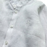 Le Bebe' Camicia Tinta Unita con Colletto Coreano per Neonato LBB5340 BIANCO LE BEBE' 