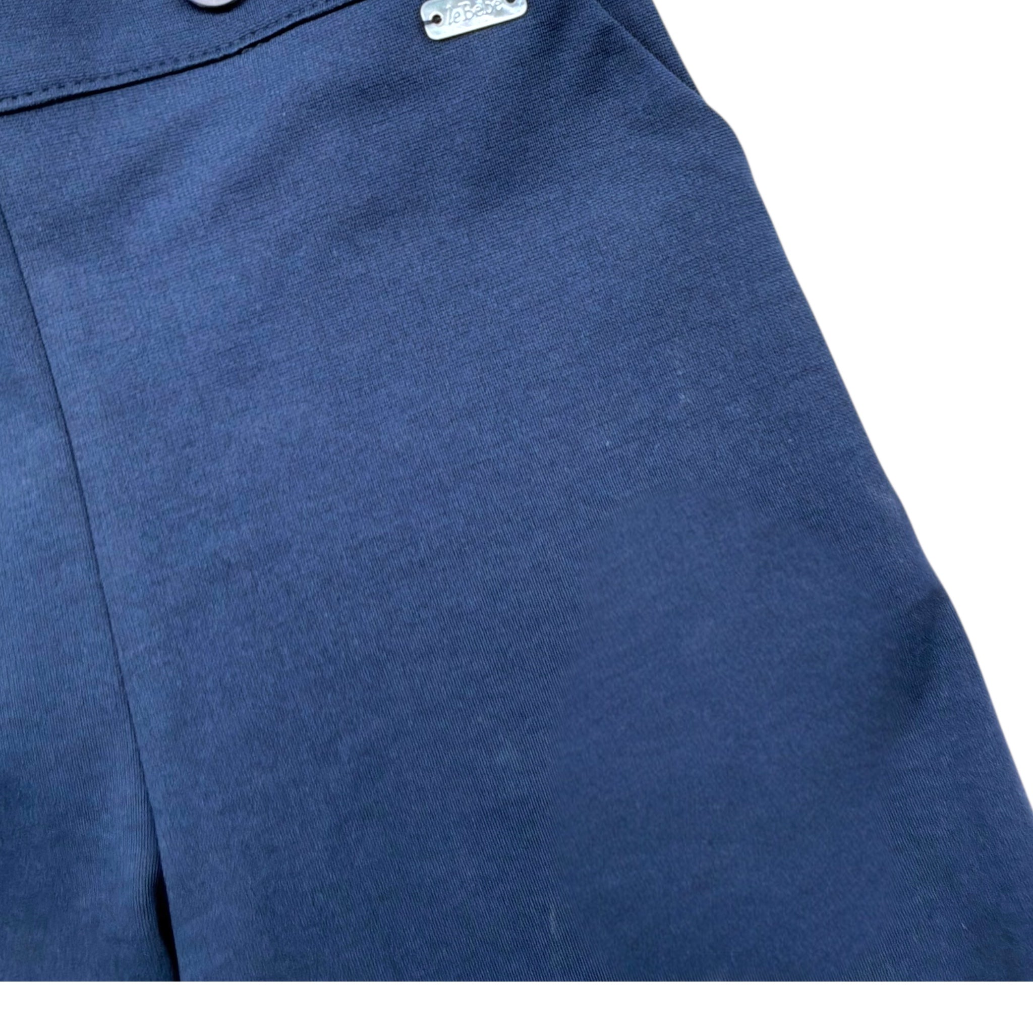 Le Bebe' Salopette Tinta Unita con Elastico In Vita per Neonato LBB5366 BLU LE BEBE' 