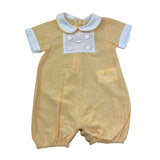 Le Bebe' Pagliaccetto Mezza Manica Bicolore per Neonato LBB5409 BIANCO/GIALLO LE BEBE' 