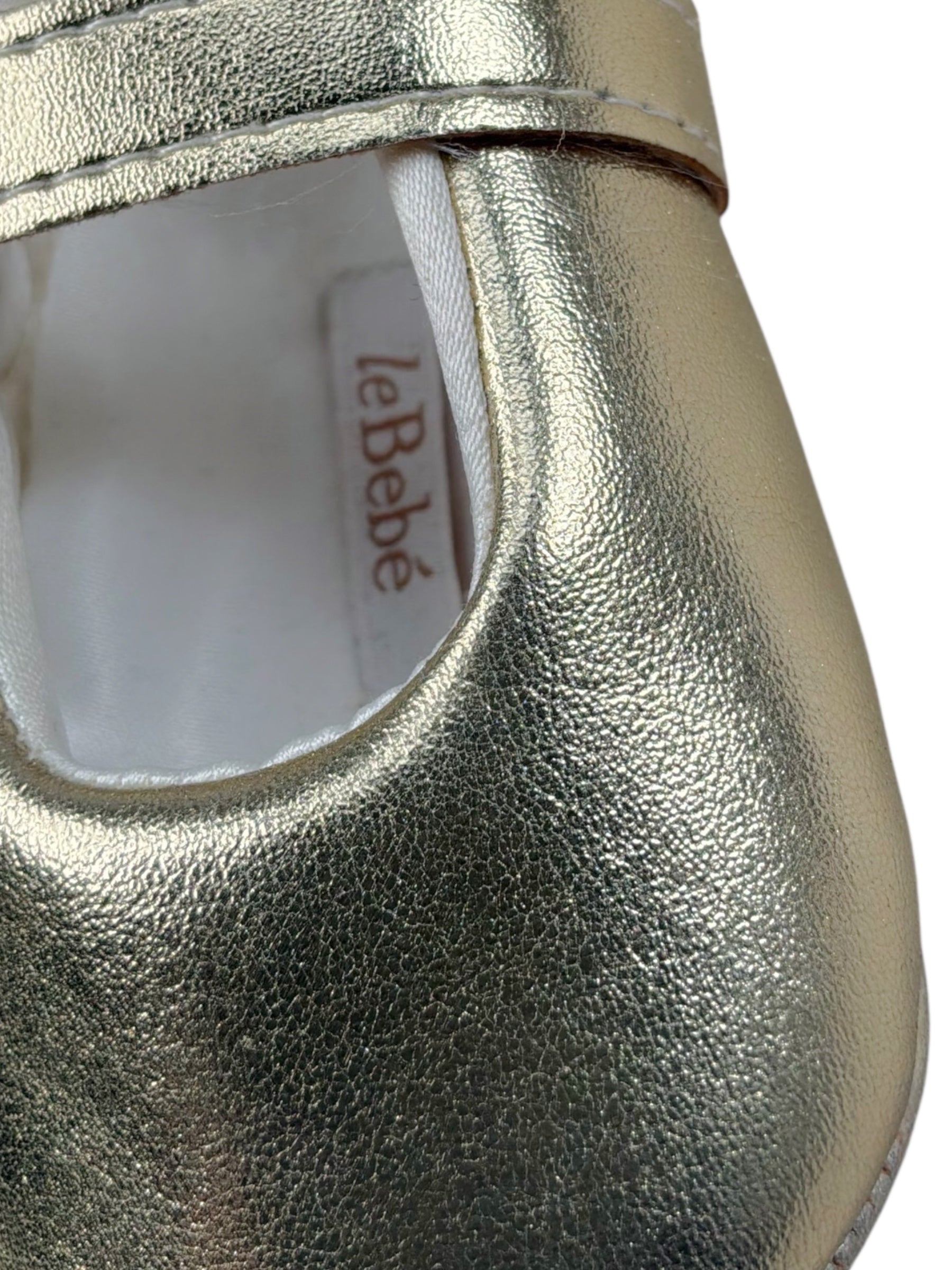 Le Bebe' Ballerina tinta unita con Strappi Oro per Neonata LBG4659 ORO LE BEBE' 