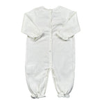 Le Coconne Tutina Tinta Unita con Applicazione Fiocco per Neonata LCN0586 PANNA LE COCONNE 