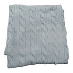 Le Coconne Coperta Tinta Unita con Ricami per Neonato LCN2584 AZZURRO LE COCONNE 