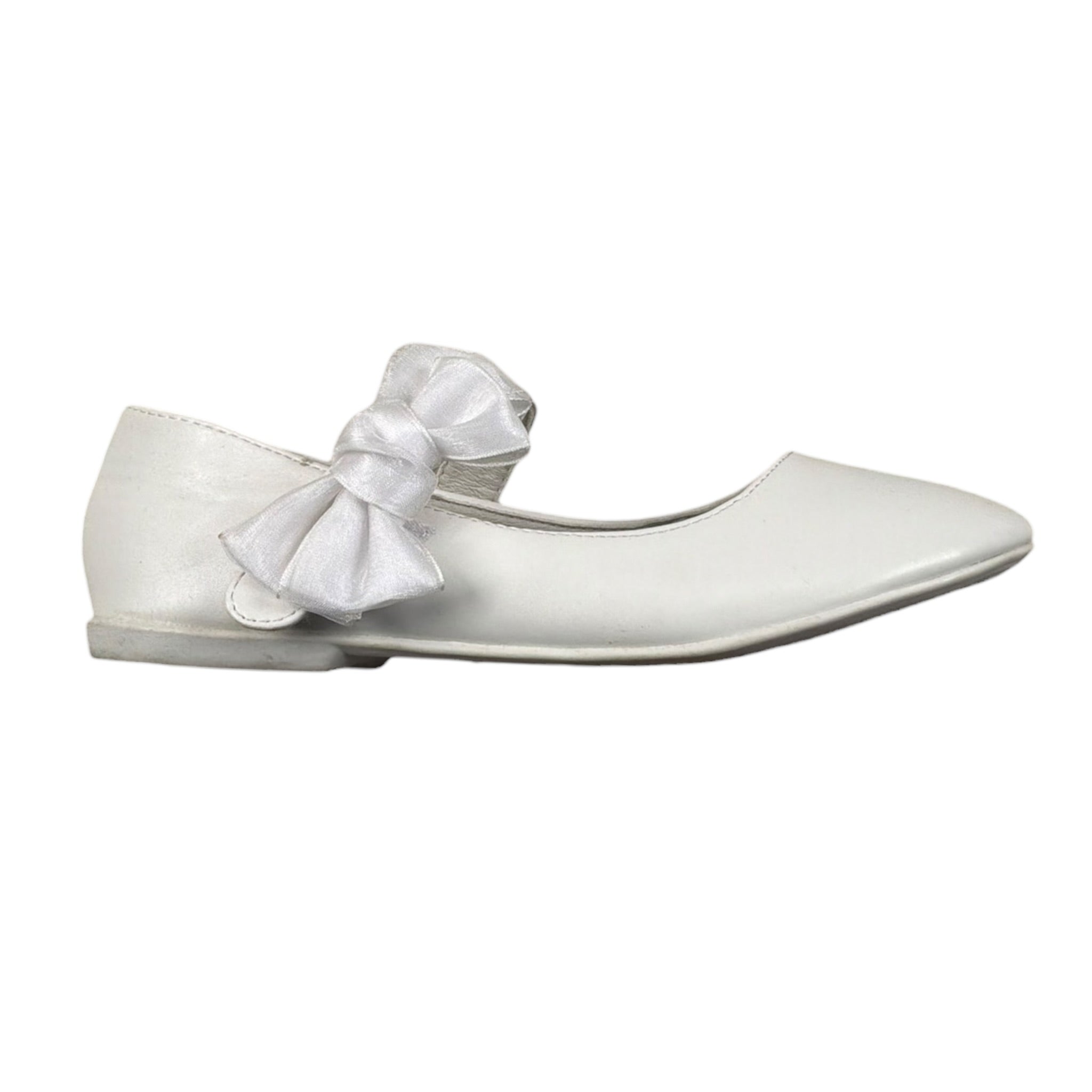 Les Gamins Ballerina Tinta Unita con Fiocco per Bambina 9073 BIANCO LES GAMINS 