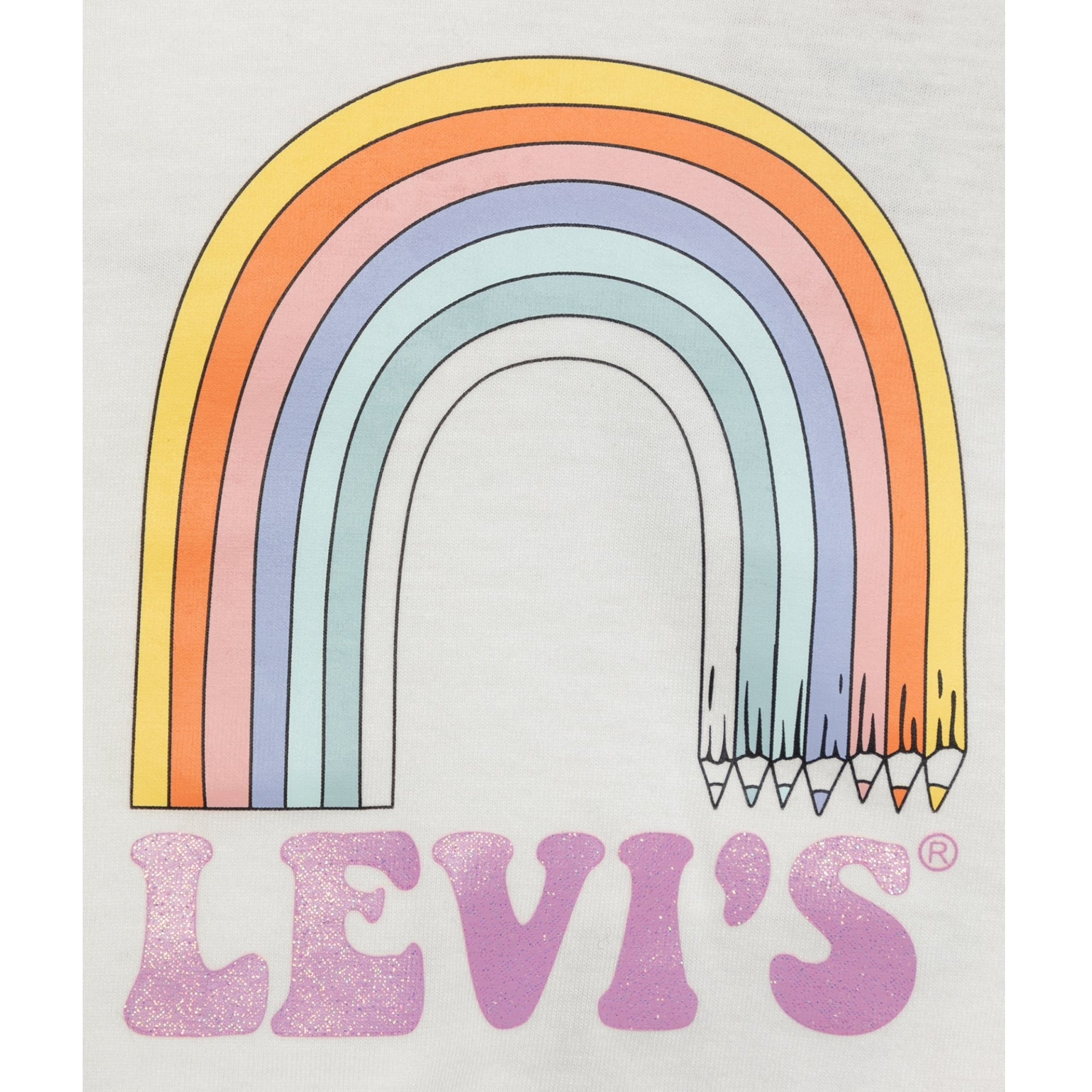 Levi'S Completo 2 Pezzi T-Shirt-Short In Denim per Bambina 1EH076J BIANCO LEVI'S 