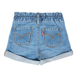 Levi'S Short In Denim Tinta Unita con Elastico In Vita per Neonata 1EM255 BLU LEVI'S 