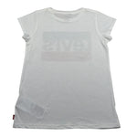 Levi'S T-Shirt Girocollo tinta unita con Logo Bianco per Bambina 3E4900 BIANCO LEVI'S 