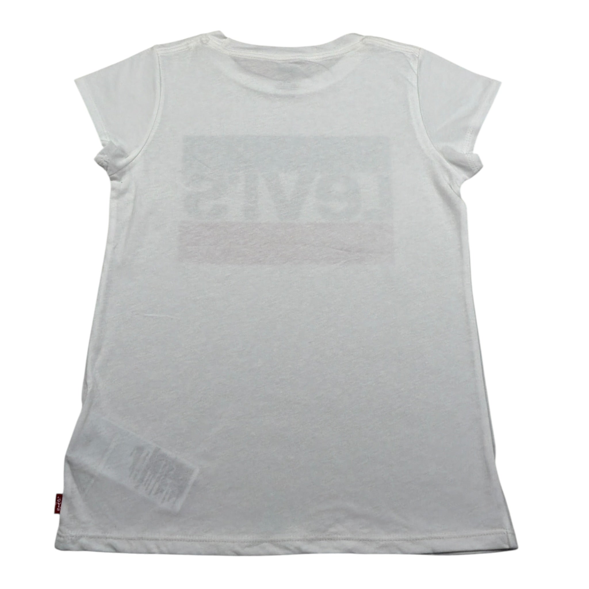 Levi'S T-Shirt Girocollo tinta unita con Logo Bianco per Bambina 3E4900 BIANCO LEVI'S 
