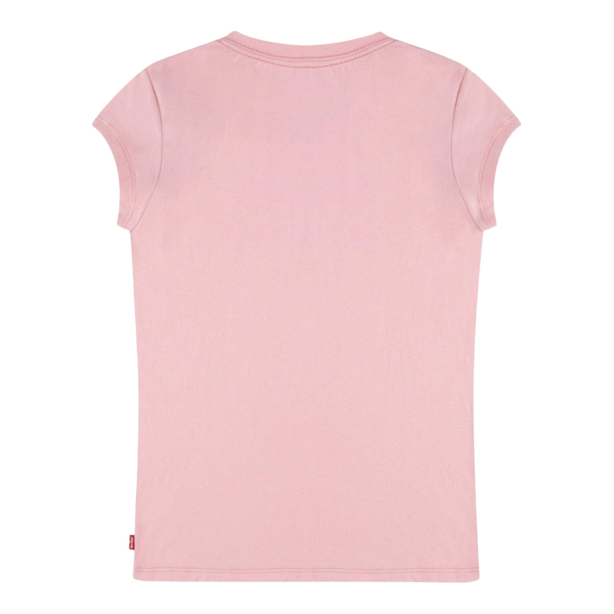 Levi'S T-Shirt Tinta Unita Girocollo con Stampa per Bambina 4E4234 ROSA LEVI'S 
