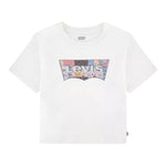 Levi'S T-Shirt Tinta Unita Girocollo con Stampa per Bambina 4EH901 BIANCO LEVI'S 