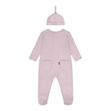 Levi'S Set Tutina-Cappello Tinta Unita per Neonata 6EK247 ROSA LEVI'S 