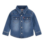 Levi'S Camicia In Denim Tinta Unita per Neonato 6EM335 BLU LEVI'S 