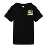 Levi'S T-Shirt Girocollo Tinta Unita con Stampa per Bambino 8EH897 NERO LEVI'S 