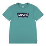 Levi'S T-Shirt Tinta Unita con Logo per Bambino 9E8157X VERDE LEVI'S 