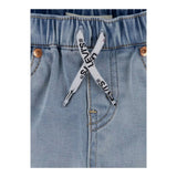 Levi'S Bermuda In Denim Tinta Unita con Elastico In Vita per Bambino 9ED613 AZZURRO LEVI'S 