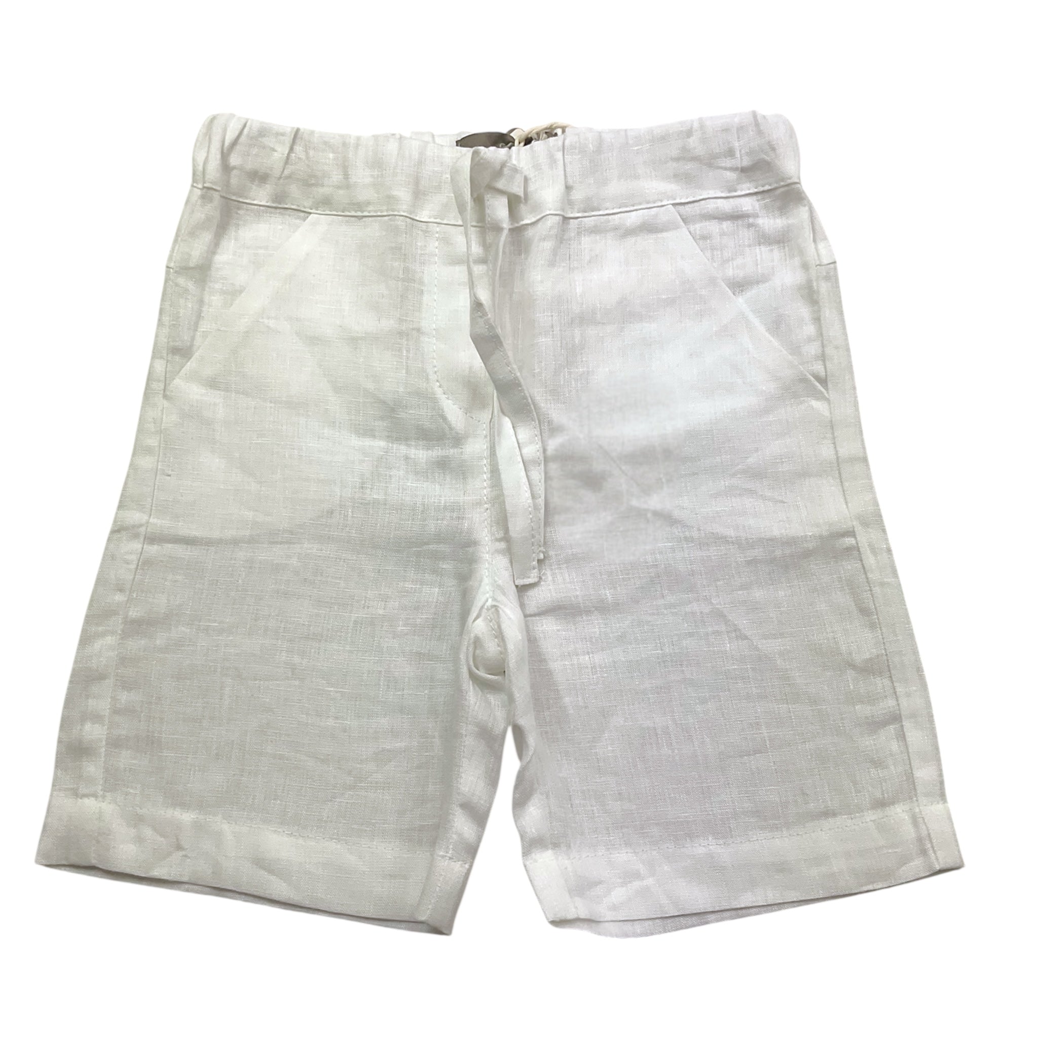 Little Bear Bermuda Tinta Unita con Elastico In Vita per Neonato 6239 BIANCO LITTLE BEAR 