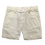 Little Bear Bermuda Tinta Unita con Girovita Regolabile per Neonato 8213 BIANCO LITTLE BEAR 