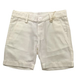 Little Bear Bermuda Tinta Unita con Girovita Regolabile per Neonato 8213 BIANCO LITTLE BEAR 