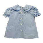 Little Bear Camicia Girocollo Tinta Unita Mezza Manica per Neonata 8221 AZZURRO LITTLE BEAR 