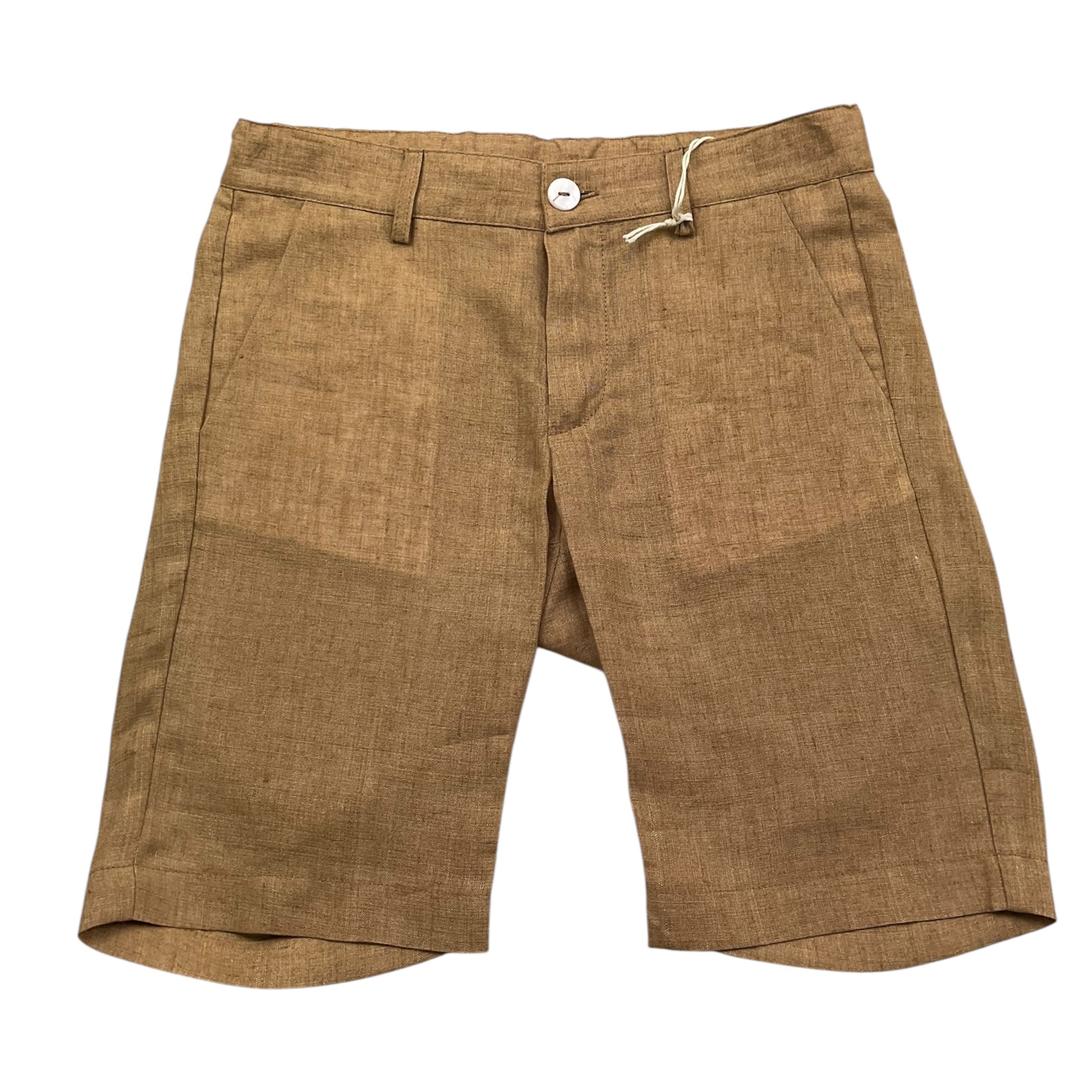 Little Bear Bermuda Tinta Unita con Girovita Regolabile per Bambino 8229 MARRONE LITTLE BEAR 