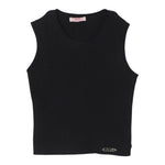 Liu Jo Canotta Girocollo Tinta Unita con Logo per Bambina GA037 NERO LIU JO 