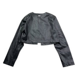 Liu Jo Giacca In Ecopelle Tinta Unita per Bambina GA3086 NERO LIU JO 
