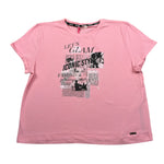 Liu Jo T-Shirt Girocollo tinta unita con Stampa Rosa per Bambina GA3100 ROSA LIU JO 