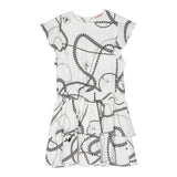 Liu Jo Abito Mezza Manica Tinta Unita con Stampe per Bambina GA3163 BIANCO LIU JO 